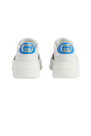 Sneakers In Pelle Bianca GUCCI KIDS | 702916UPG109060